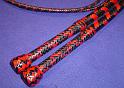 Matched Pair of 6ft Red and Black 12 plait Custom Classic American Bullwhips B